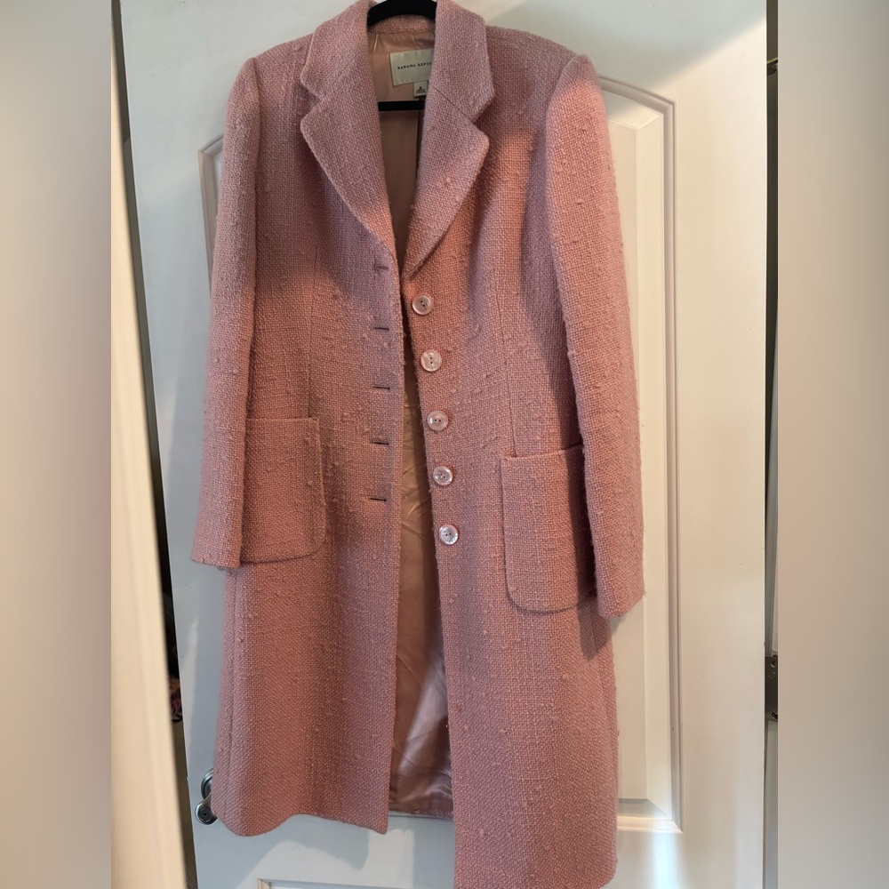Banana republic bouclé coat